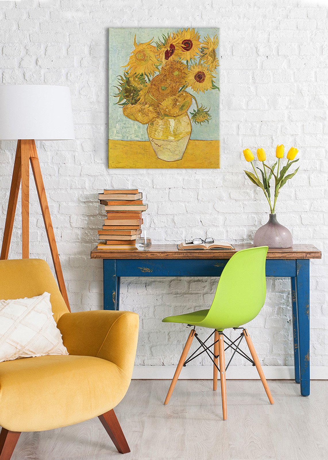 Slike na platnu Vincent van Gogh - Vase with Twelve Sunflowers