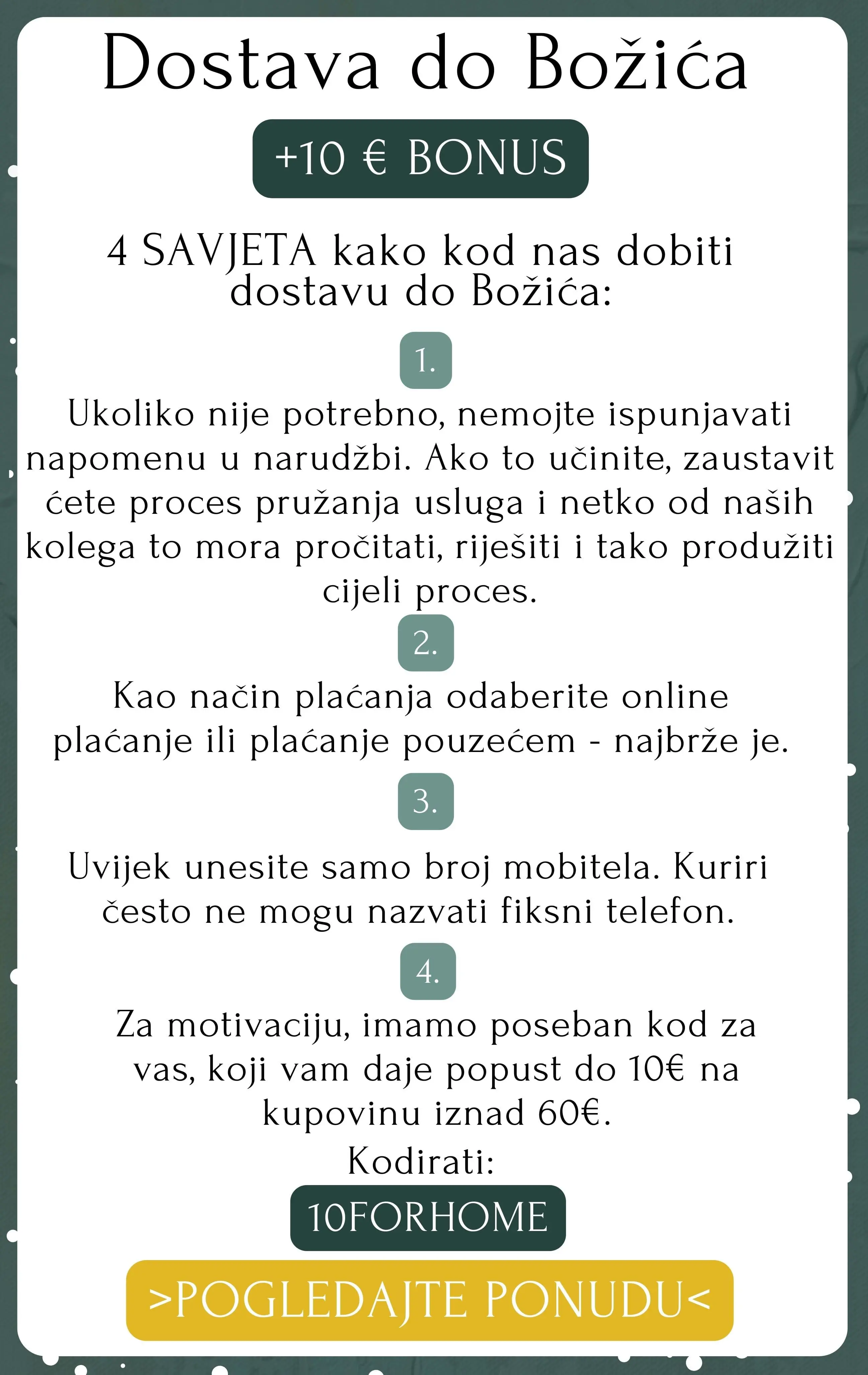 Dostava do Božića