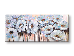 Slikana slika na platnu CVIJEĆE 1-dijelna CFAZH6221E1 - 120x50 cm