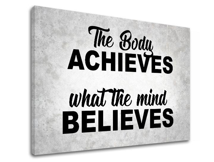 Motivaciona slika na platnu The body achieves_002