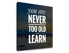 Motivaciona slika na platnu You are never too old