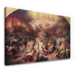 Slike na platnu Wilhelm von Kaulbach - The Destruction of Jerusalem by Titus