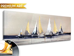 Slike na platnu PREMIUM ART - Jedrilice na moru