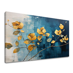 Bezvremenska elegancija na platnu Apstraktno cvijeće u modernom svijetu | 40x60 cm