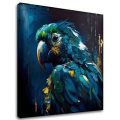 Dekorativna slika na platnu - PREMIUM ART - Rainbow Feathers in Flight