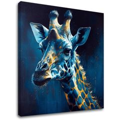 Dekorativna slika na platnu - PREMIUM ART - Towering Majesty of Giraffe | 100x100 cm