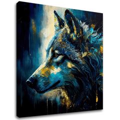Dekorativna slika na platnu - PREMIUM ART - Wilderness in Wolf Eyes | 60x60 cm