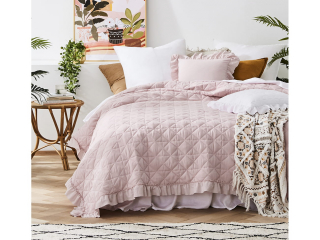 Prekrivač za krevet HAVANA Powder Pink 220x240 cm
