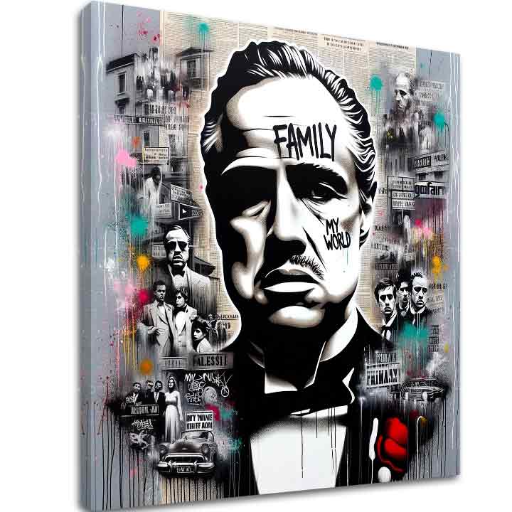 Kum - šef mafije 60x60 cm
