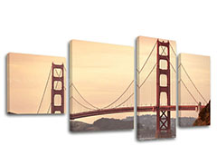 Slike na platnu 4-delne GRADOVI - SAN FRANCISCO ME116E40