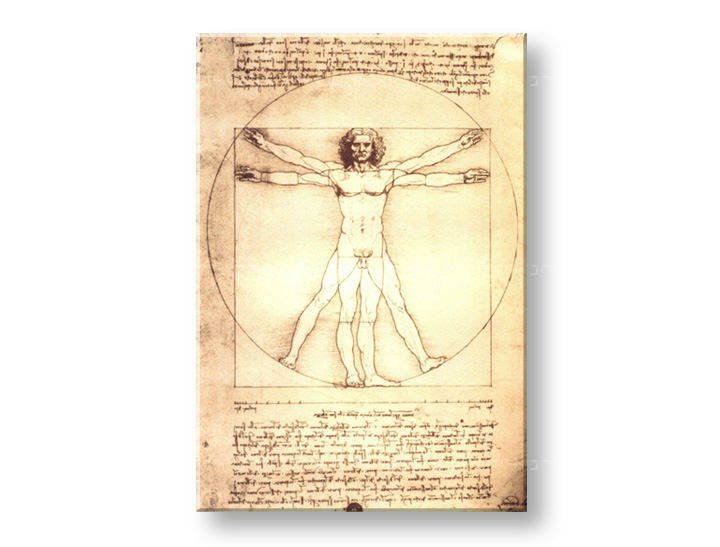 Slika na platnu VITRUVIRSKI ČOVJEK – Leonardo Da Vinci