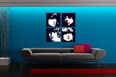 Ručno oslikana POP ART slika BEATLES 100x100 cm