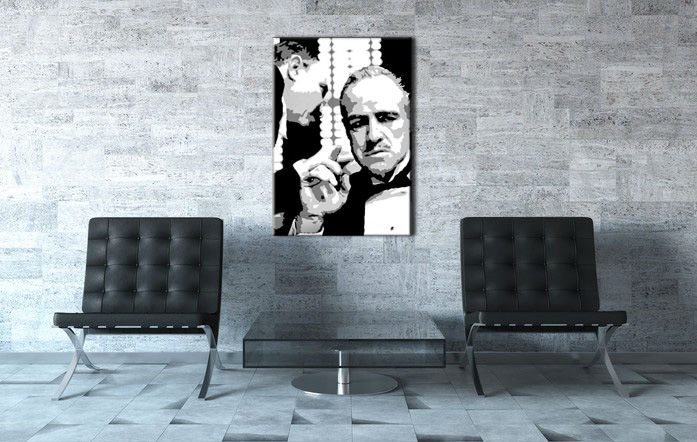 Ručno oslikana POP ART slika GODFATHER 90x120 cm