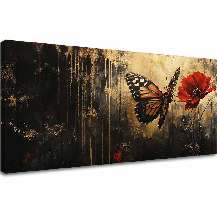 Slika leptira Poppy dream - 100% originalna akrilna slika