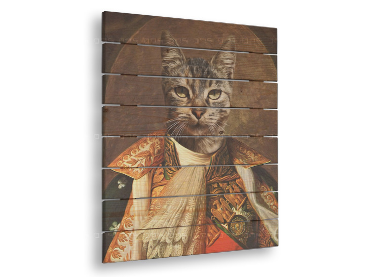Slika na drvetu Pet Portrait Kim – 60x80 cm