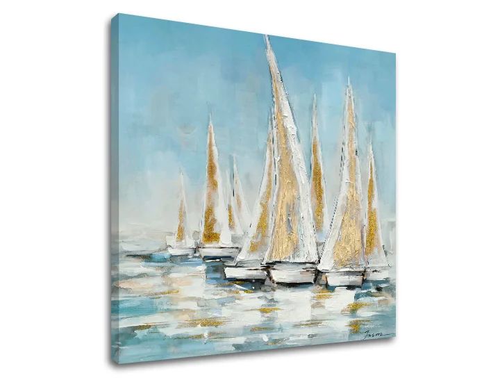 Slika na platnu BRODOVI NA MORU Popust 60% 70X70 cm
