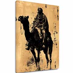 Slika na platnu Jahač na konju - Vintage ukras