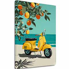 Slika na platnu Vespa u Italiji - Retro Alley