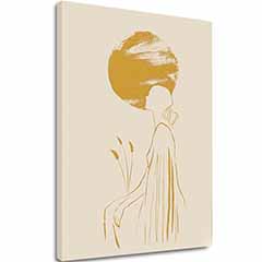 Slika na platnu Žena na suncu - Fine Motif