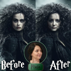 Slika sa fotografije Bellatrix Lestrange - Mračna vještica