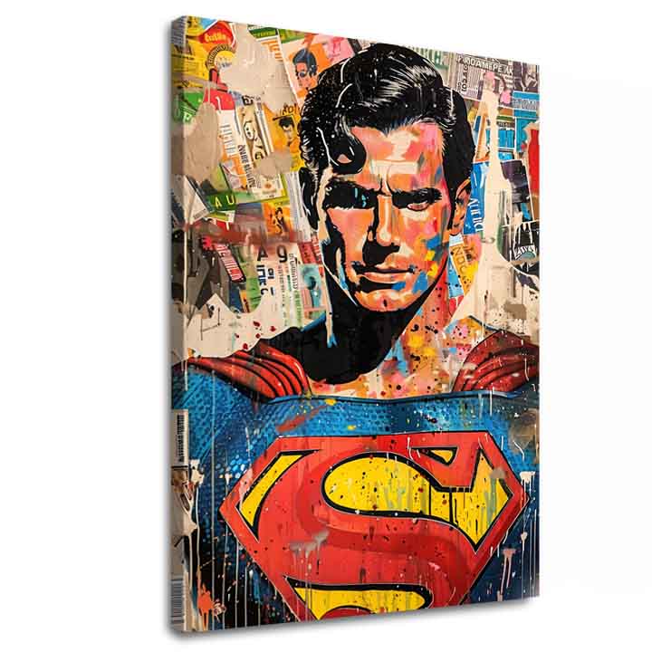 Slika Superman: Pop ikona | Akrilni detalji 60x90 cm