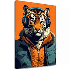 Slika TIGER VIBES | Talijansko platno