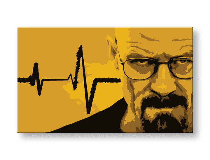 Ručno slikane slike na platnu na platnu POP Art BREAKING BAD 1-dijelna 