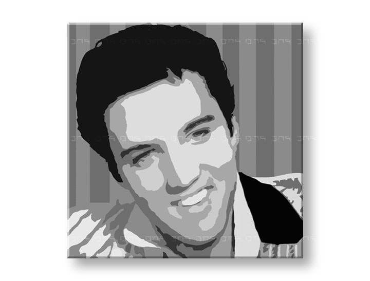 Ručno slikane slike na platnu na platnu POP ART Elvis Presley 1-dijelna