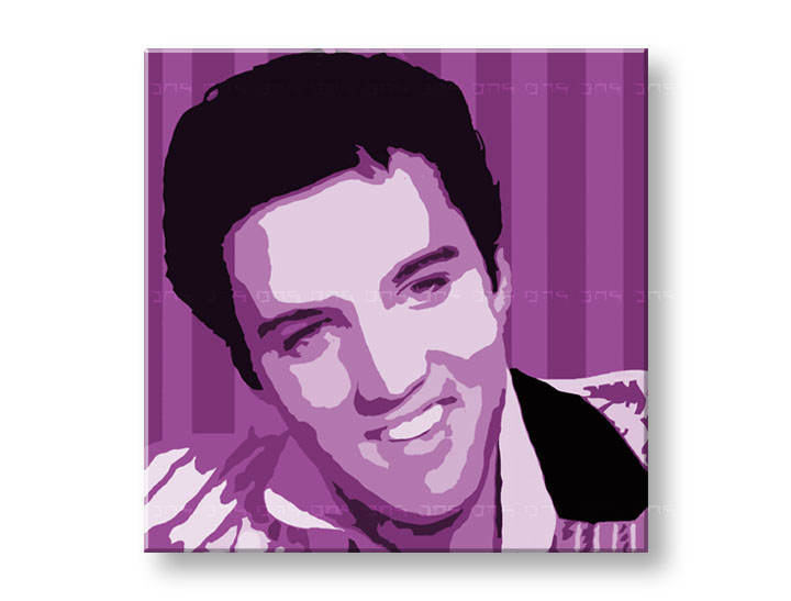 Ručno slikane slike na platnu na platnu POP ART Elvis Presley 1-dijelna