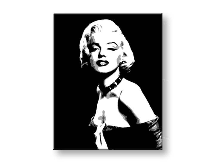 Ručno slikane slike na platnu na platnu POP Art Marilyn MONROE 1-dijelna