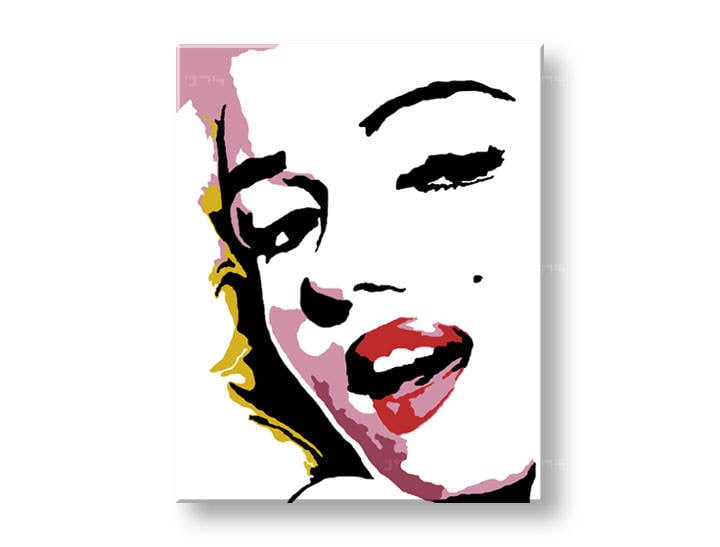 Ručno slikane slike na platnu na platnu POP Art Marilyn Monroe 1-dijelna