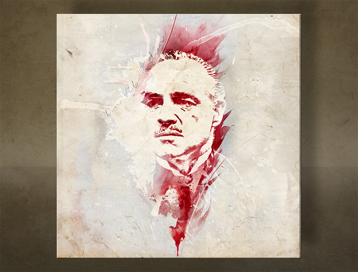 Slike na platnu Godfather Marlon Brando - AQUArt / Tom Loris 006AA1