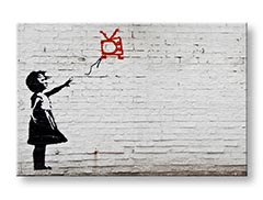 Slike na platnu 1-dijelna Street ART – Banksy BA018O1