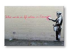 Slike na platnu 1-dijelna Street ART – Banksy BA019O1