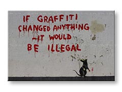 Slike na platnu 1-dijelna Street ART – Banksy BA022O1