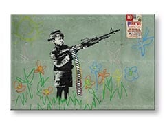 Slike na platnu 1-dijelna Street ART – Banksy BA030O1