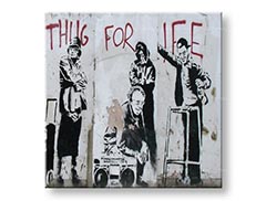Slike na platnu KVADRAT Street ART – Banksy BA039K1