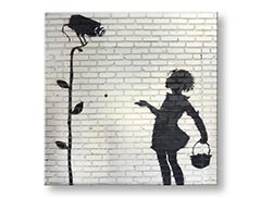 Slike na platnu KVADRAT Street ART – Banksy BA042K1