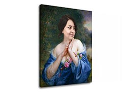 Poklon za ženu - Povjesni portret Fotografija na platnu