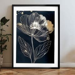 Zidni plakat s EXTRA efektom - Midnight Bloom
