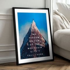 Zidni plakat s EXTRA efektom - Peak Motivation