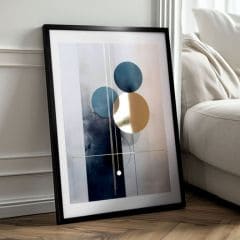 Zidni poster s EXTRA efektom - Skandinavski oblici
